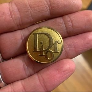 Christian Dior coat button gold tone excellent condition